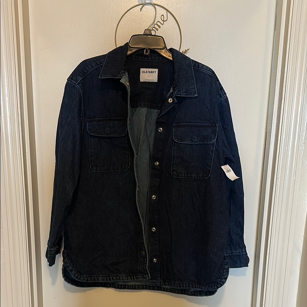 Old Navy Indigo Denim Shirt Jacket